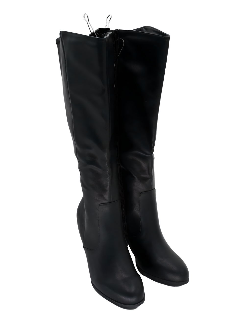 Style & Co Addyy Black Smooth Ankle Boots Extra Wide Calf Size 9.5W